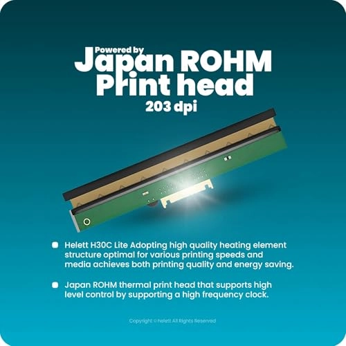 H30C - direct thermal 1.06"" to 4.25""