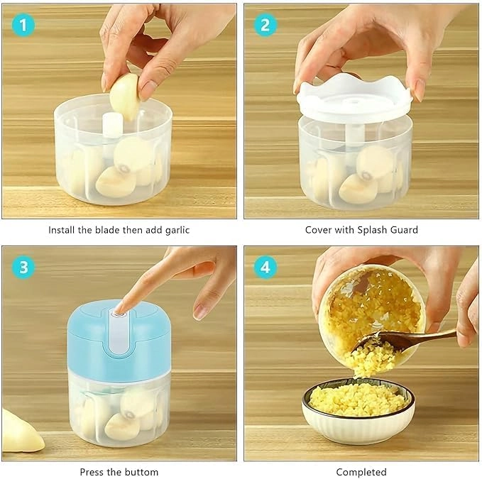 Electric Mini Garlic Chopper - 250ML Electric [ DC ]