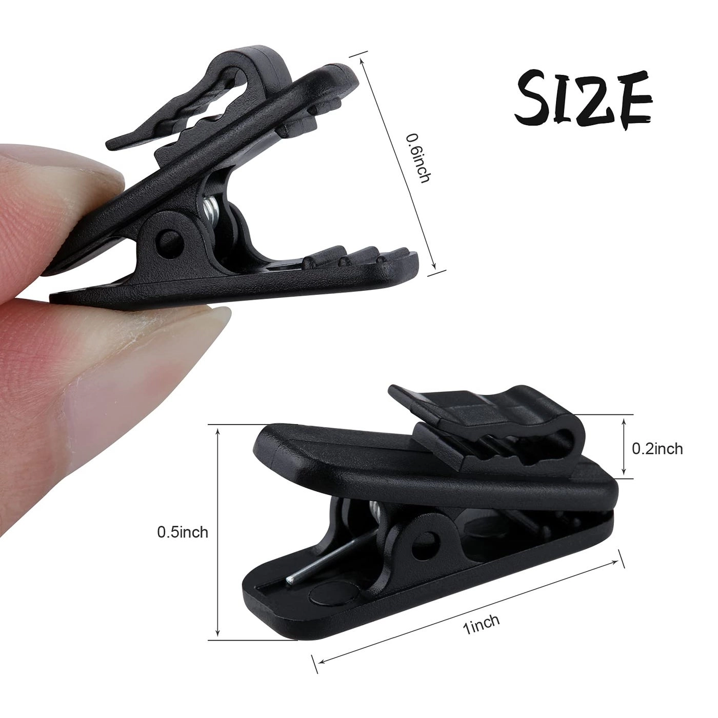 Headphone Clip for Earphone - 1.5mm 1 Inch 20Pcs