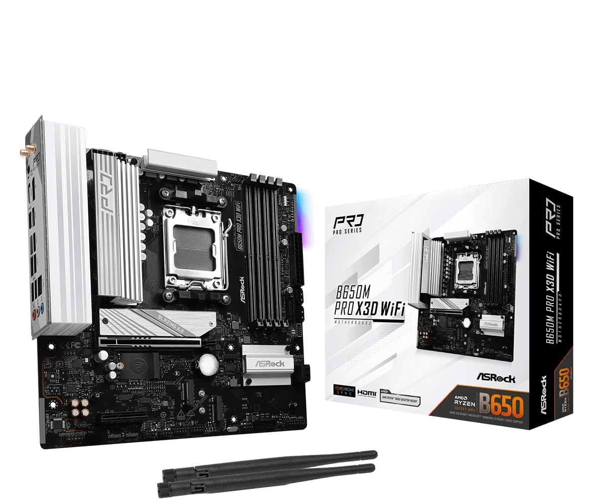 B650M Pro X3D - AMD AM5 Micro-ATX DDR5 8000+ (OC)