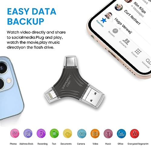 Pendrive - USB3.0 Lightning Micro USB 128GB