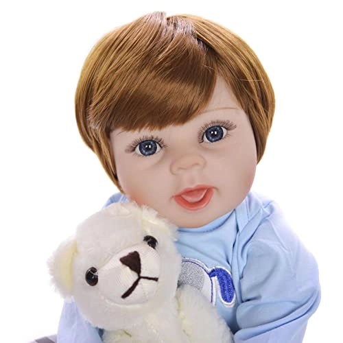 Reborn Baby Doll - 55cm Soft Silicone Limbs Cloth Body