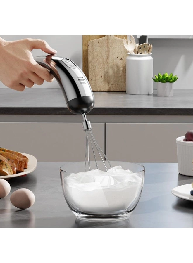 Hand Mixer - Cordless 3-Speed 2 Detachable Beaters