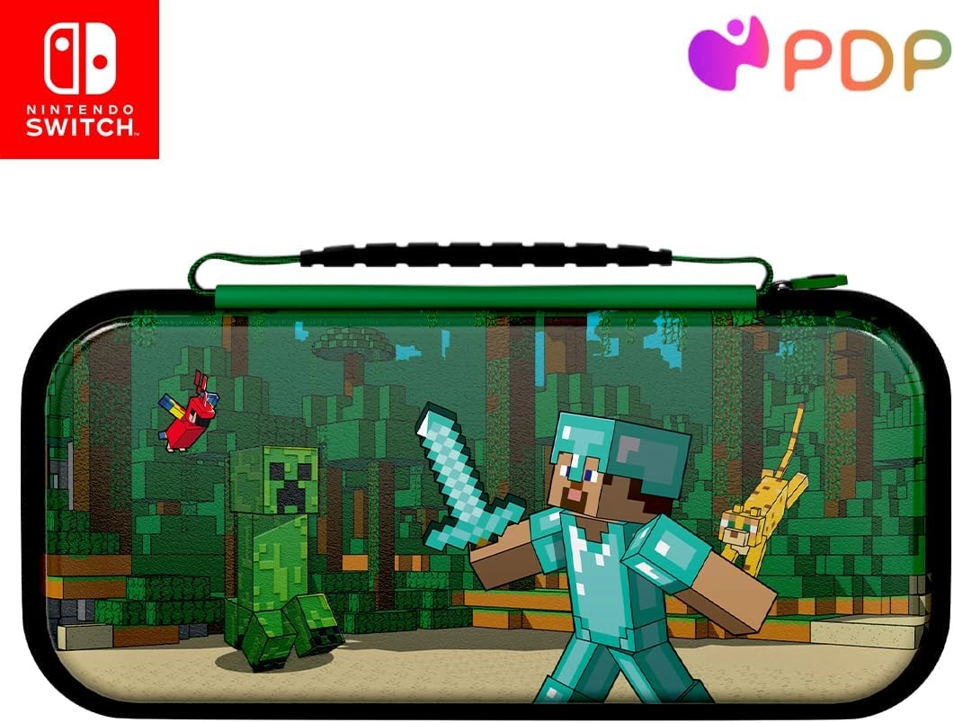 DIGITRONICS Travel Case - NSW MINECRAFT FOREST BATTLE GLOW