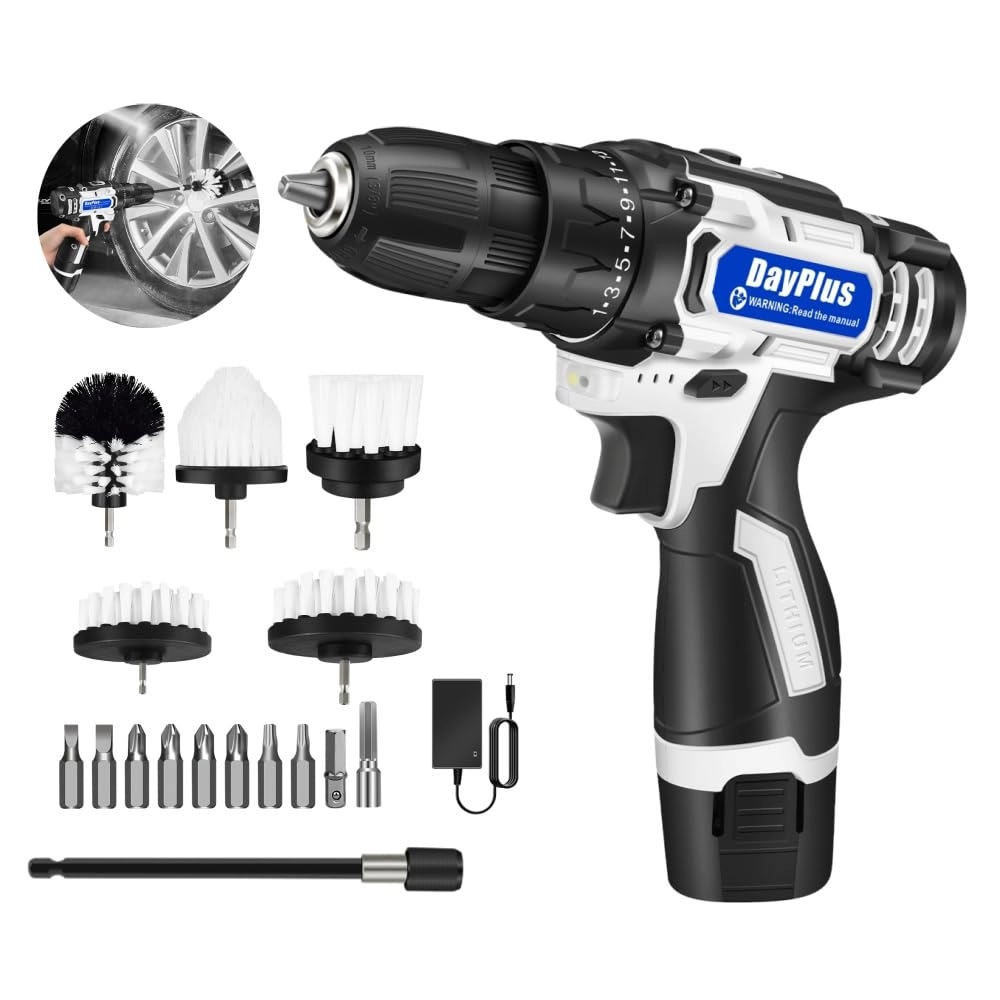 Cordless Drill Brush Set - 1500MAH