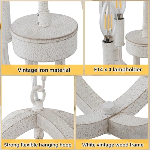 4 Light Pendant Light Fixture - Dimmable