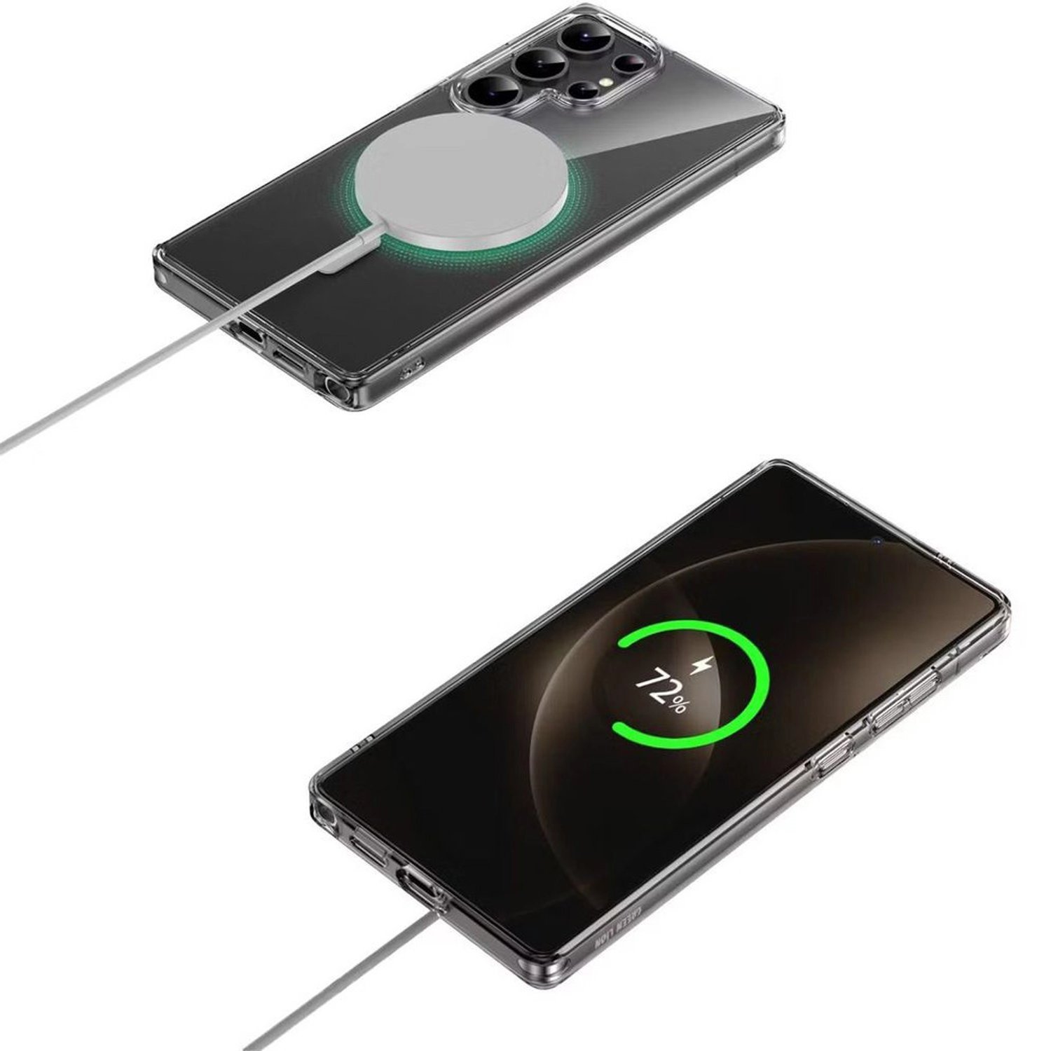 Crystal Clear Case with MagSafe for Samsung Galaxy S25