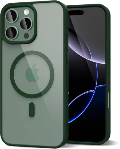 Case for iPhone 16 Pro Max Clear Back Phone Bumper Cover with MagSafe for iPhone 16 Pro Max