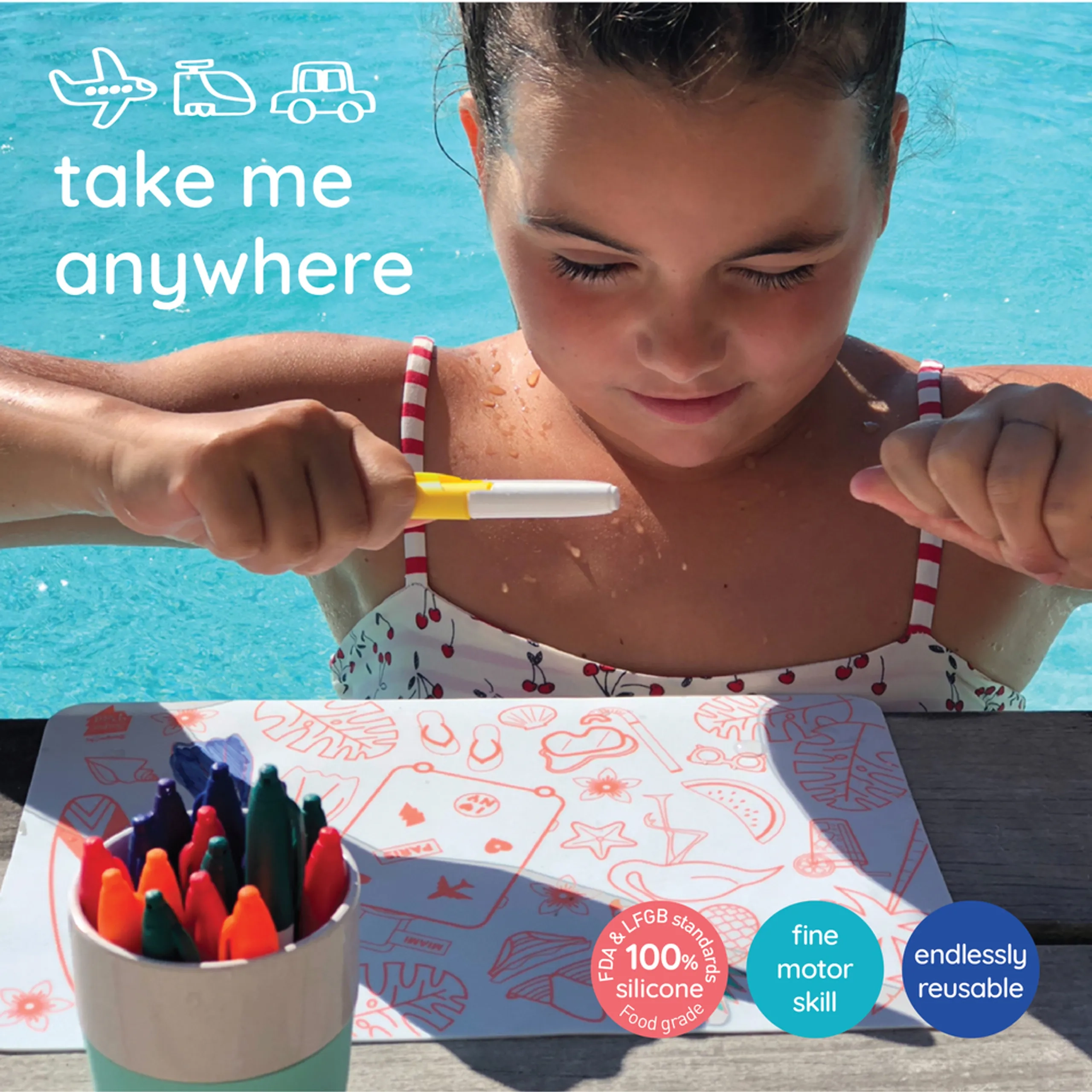 Mermaid Reversible Mini Playmat - 3 years