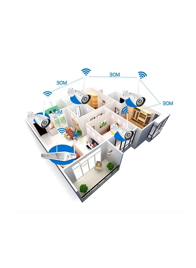 8CH-Wifi-NVR + Bullet Camera - 8 8 channels 2 MP
