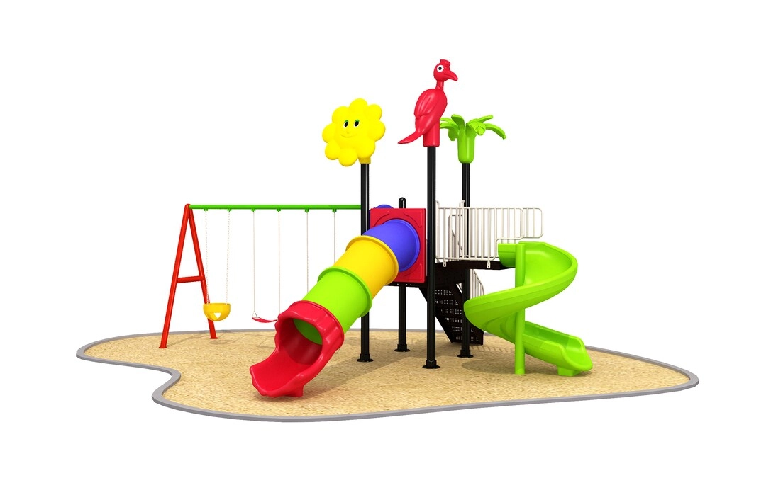 Multi Purpose Kids Outdoor Playing Equipments - 770x320x280cm 2+ Years