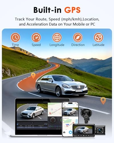 3-Channel Dash Cam - 4K 30FPS