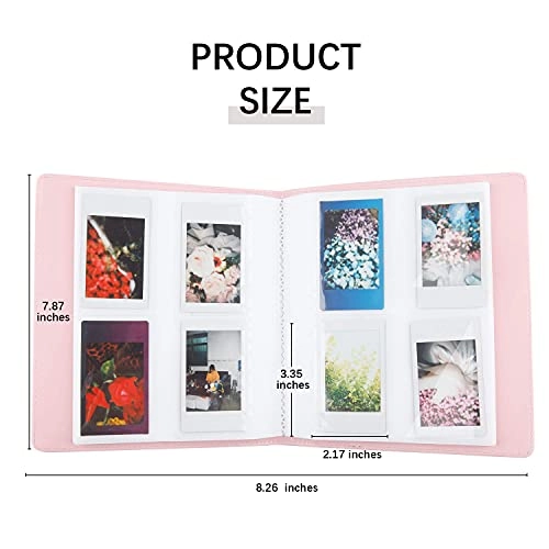 2x3" 256 Pockets Faux Leather Photo Album