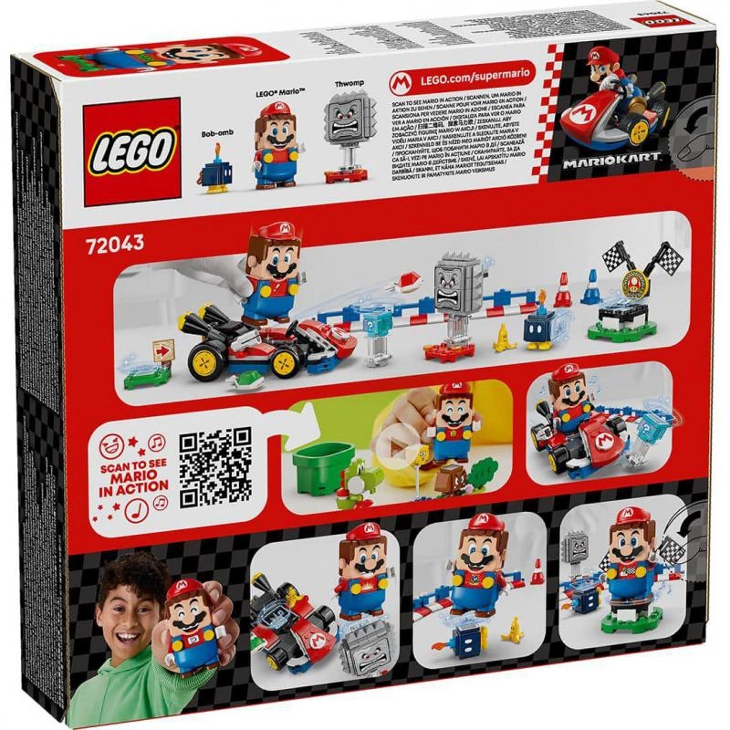Super Mario LEGO Interactive Mario & Standard Kart (72043) - 3 Figures Toy Race Course