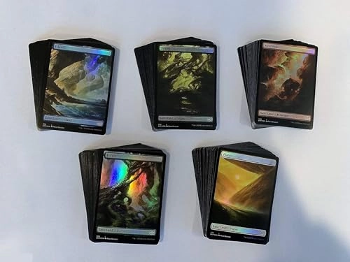 Magic The Gathering FOIL Full Art Basic Lands - English 100pcs