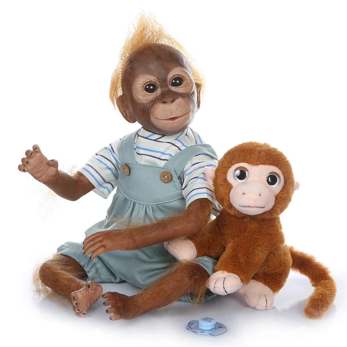 Reborn Monkey Doll - 21 inches (52cm) Silicone Vinyl Brown Ages 3+