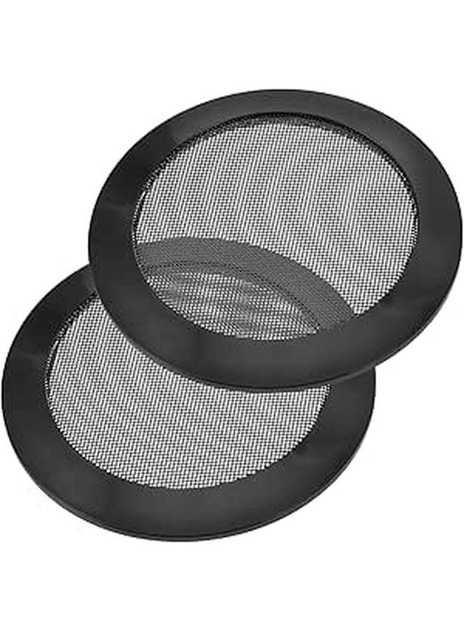 VINTORKY Universal Car Subwoofer Grill Cover - 2 Pcs Black