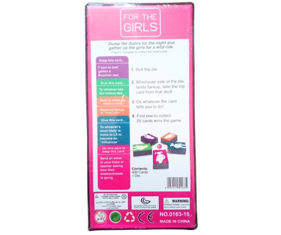 For The Girls Card Game - 1pc