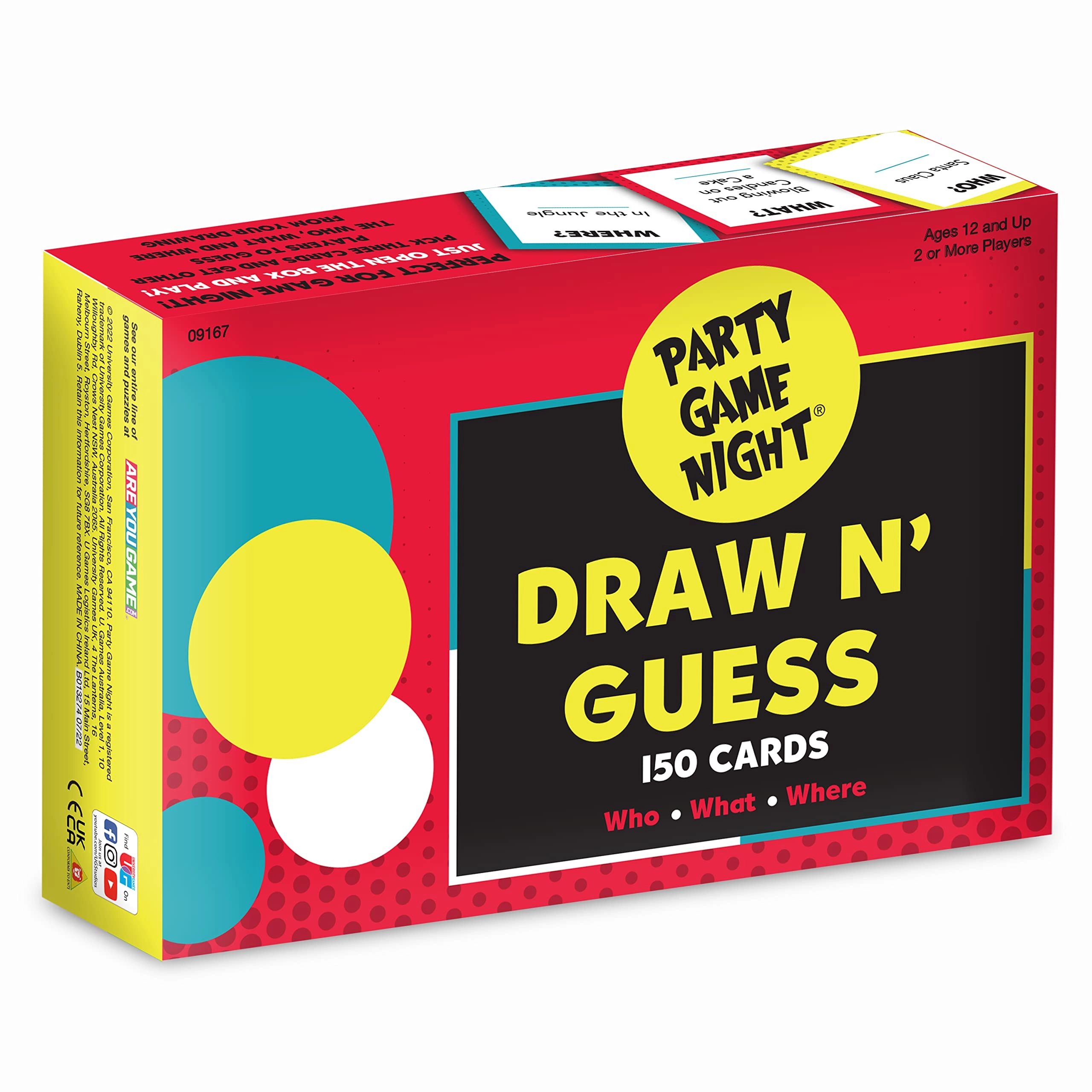 University Games Party Game Night Draw and Guess - English Ages 12 and up