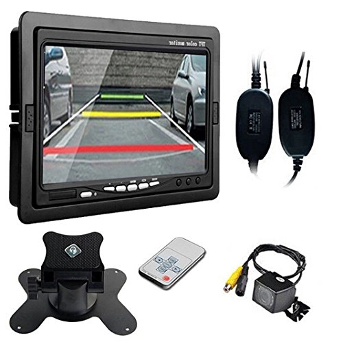 Foldable Car Monitor - 7 Inches + Car Backup Camera - Wireless Night Vision 800(H) x RGB x 480(V)