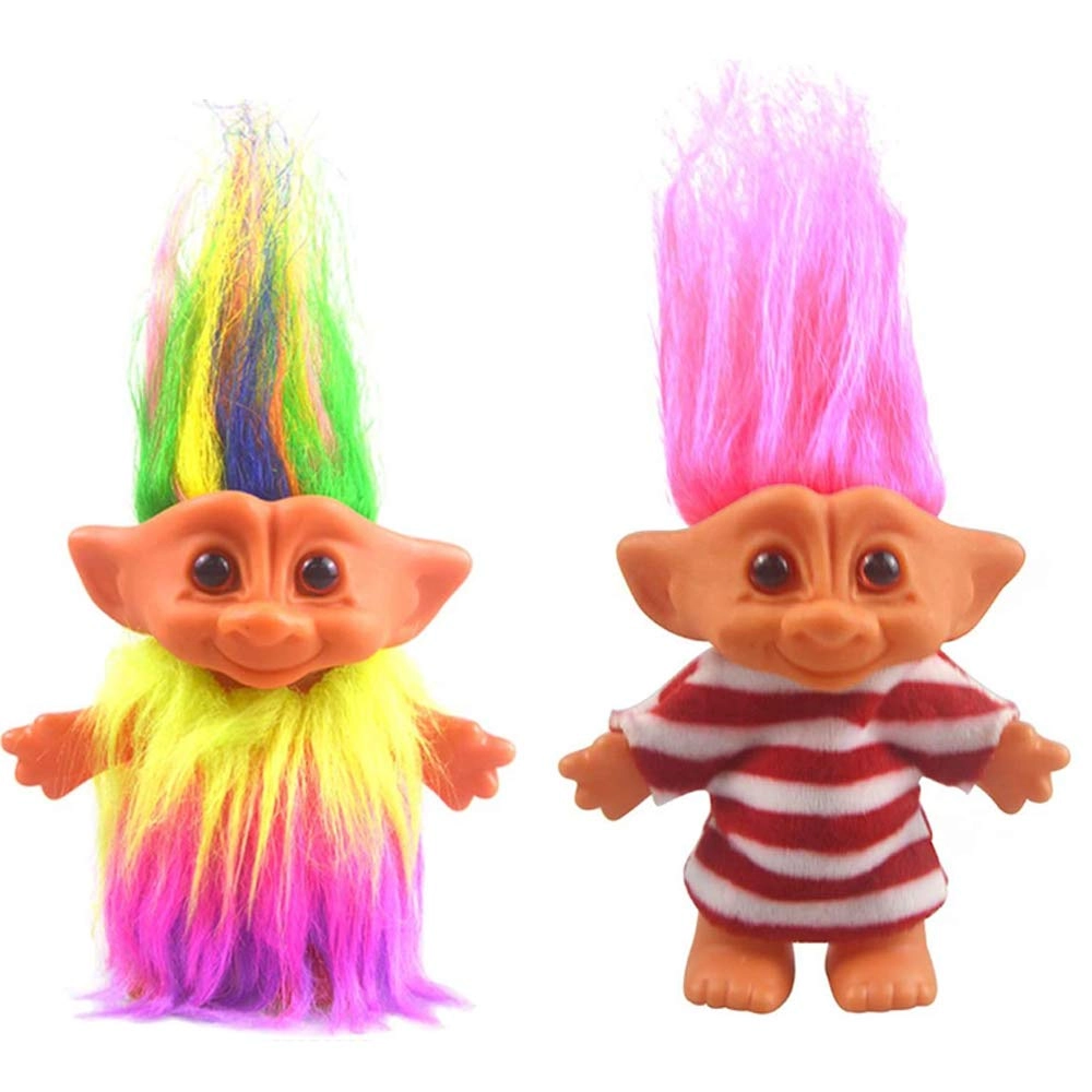 Yintlilocn Vintage Troll Doll - 7.5" Tall Polyester Ages 3+ Pack