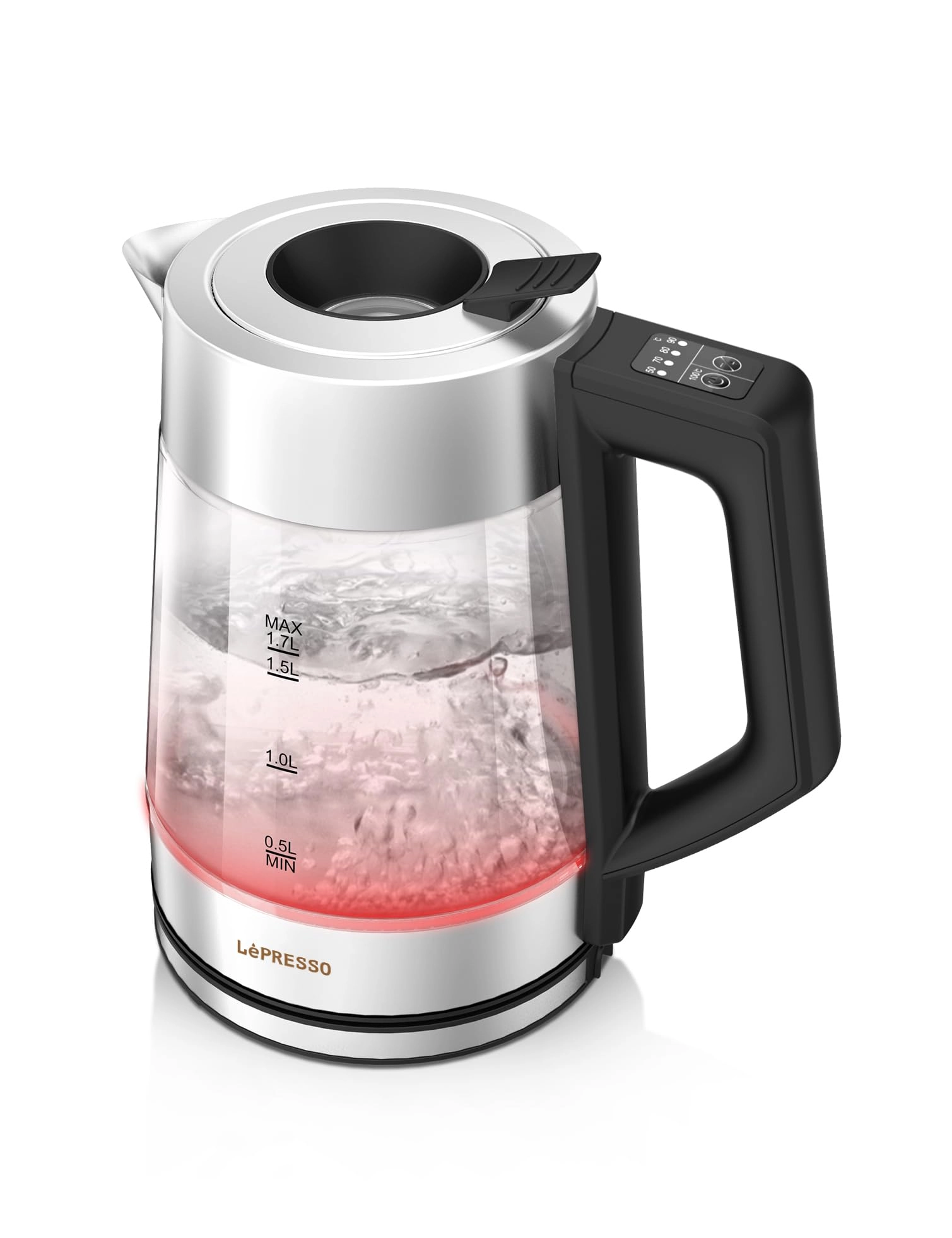 Multi-Temperature Illuminated Glass Kettle LPCFFM0008-BK