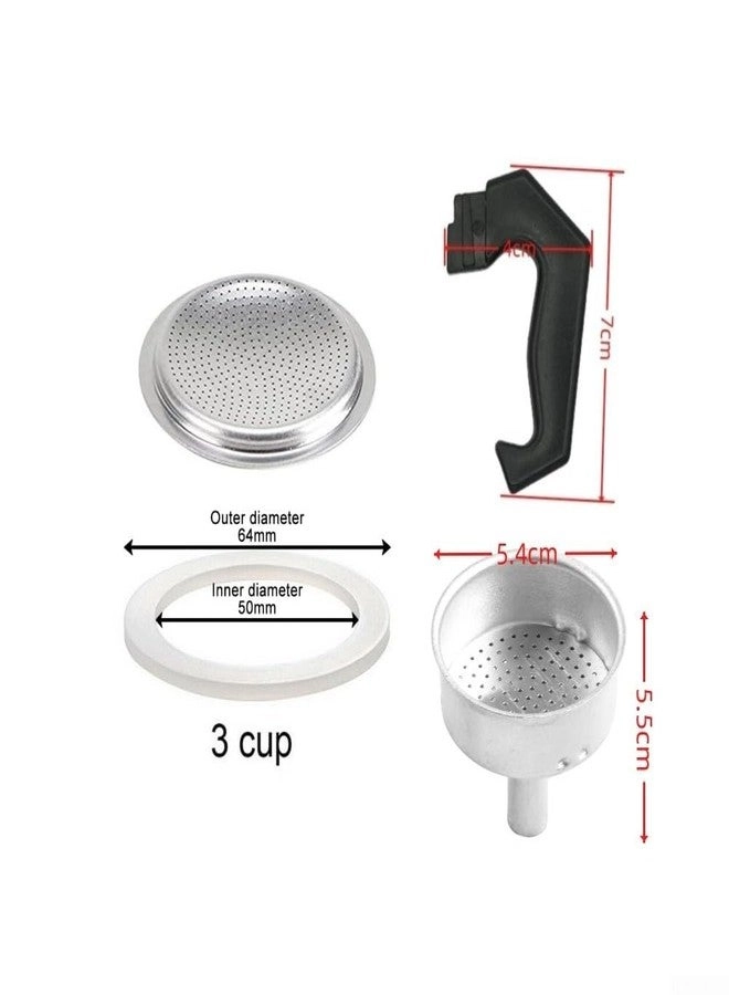 Moka Pot Replacement Parts Set - 3 Cup