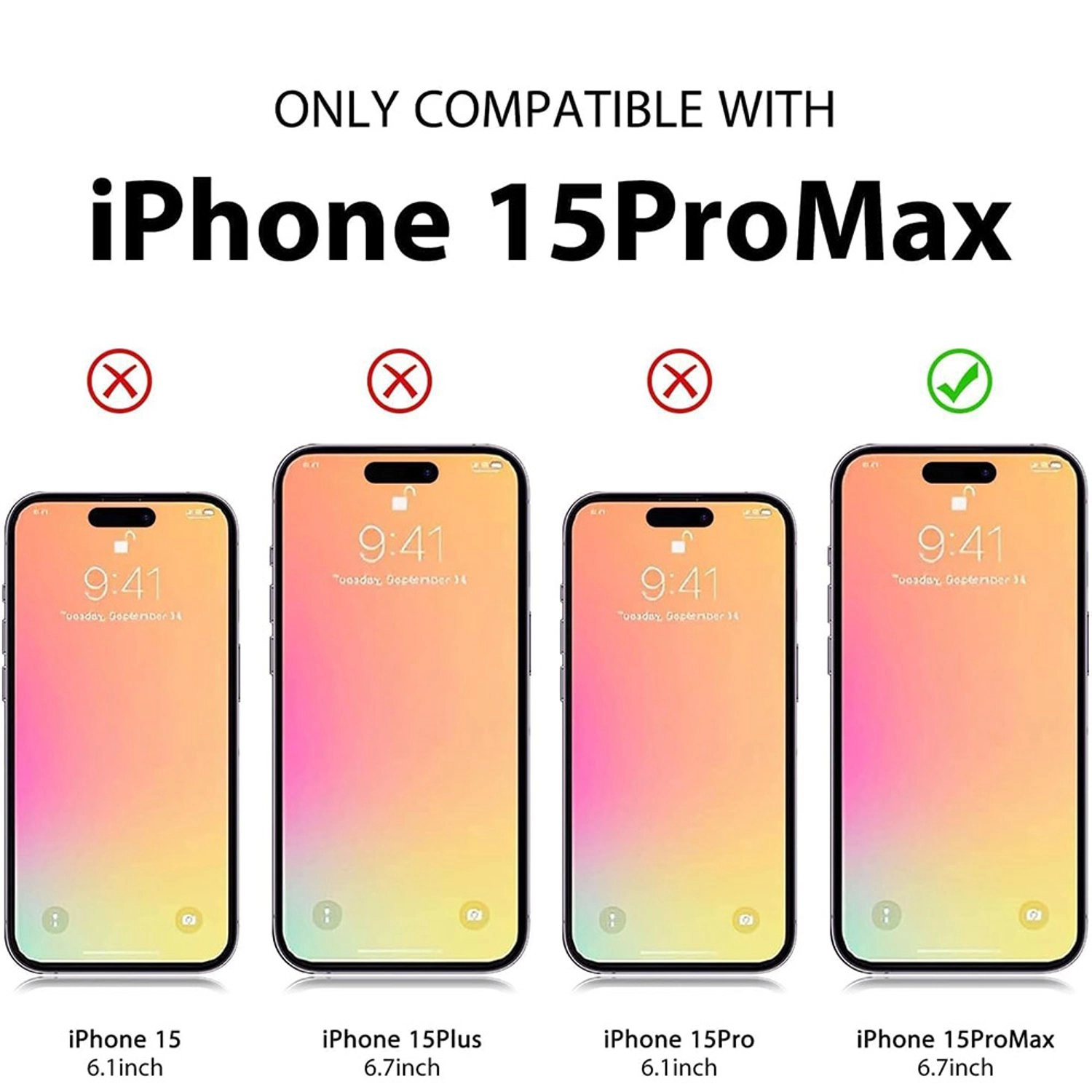 Clear Case for iPhone 15 Pro Max