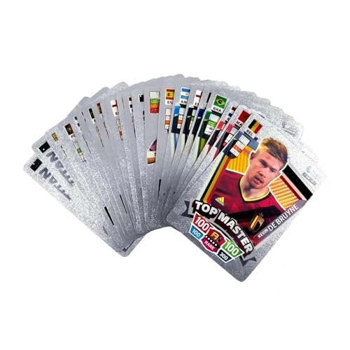 World Football Stars Trading Cards - 55 Card Silver