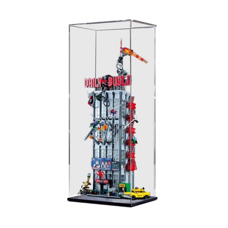 HCAEIOFJ Clear Acrylic Display Case (76178) - Black Bottom