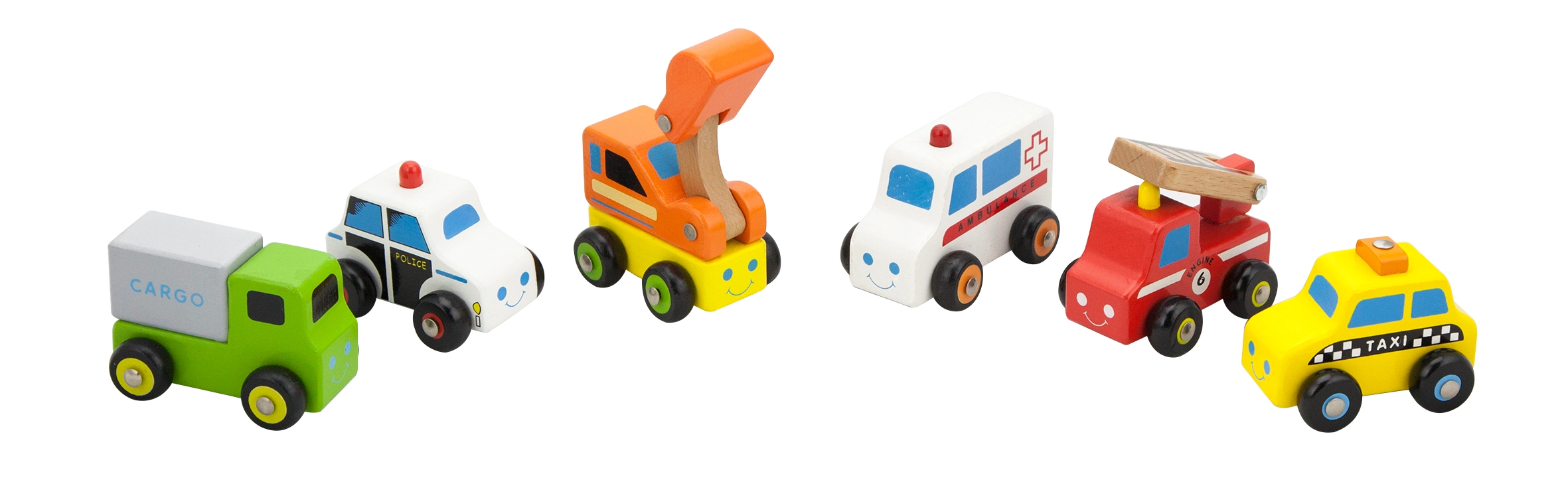 Mini Vehicles Set - 6pcs