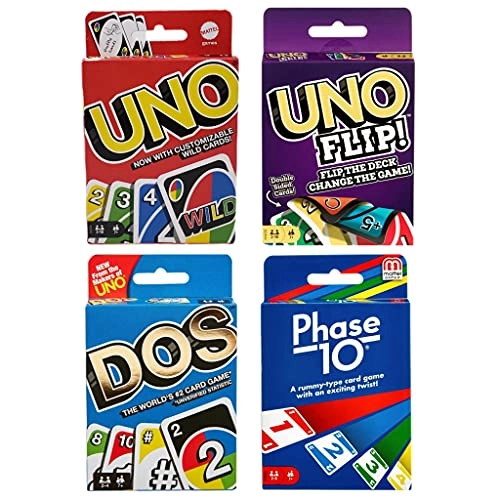 Uno + Dos + Uno Flip + Phase 10