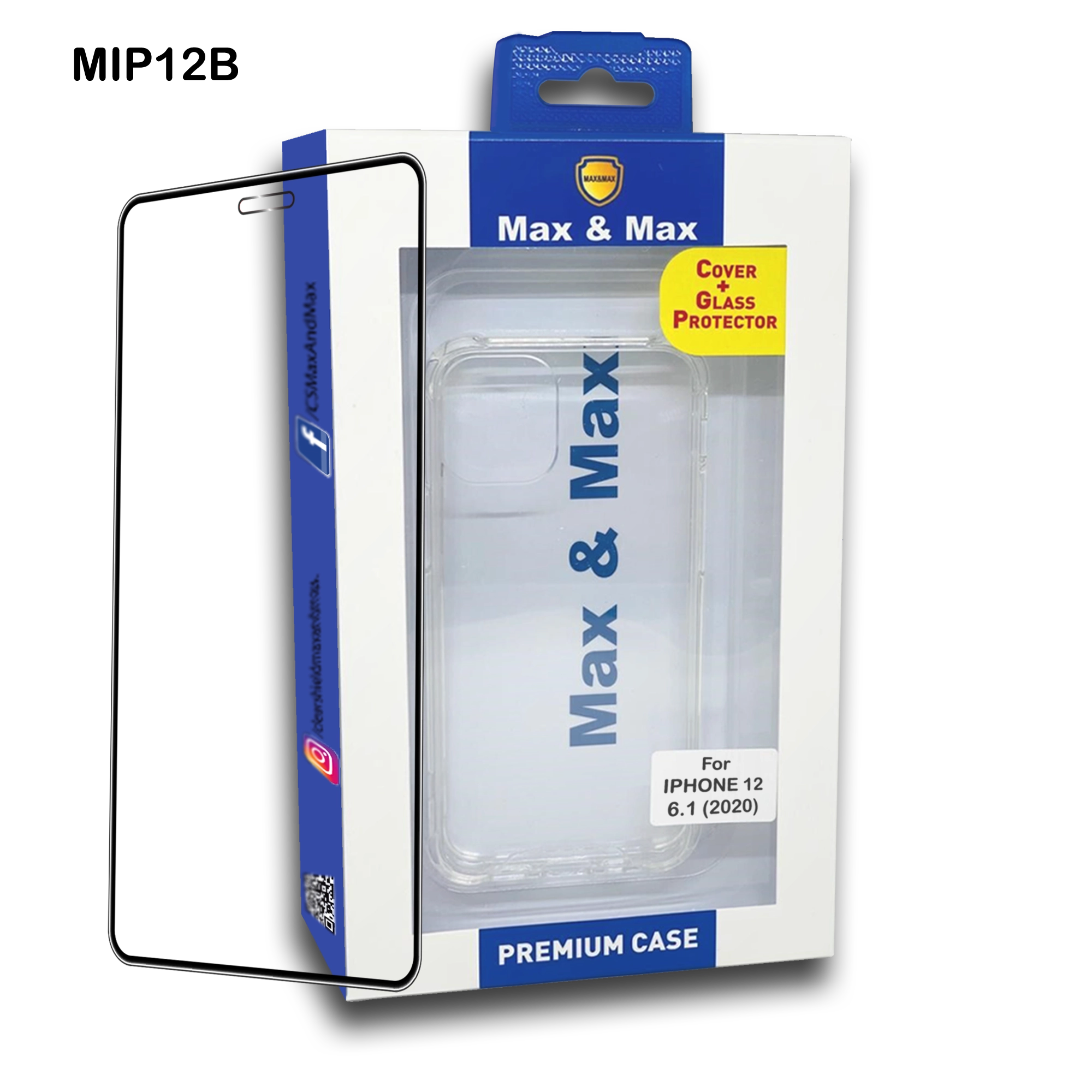 Mobogenie iPh12 Bumper Frame for iPhone 12 - Hard PC Soft TPU