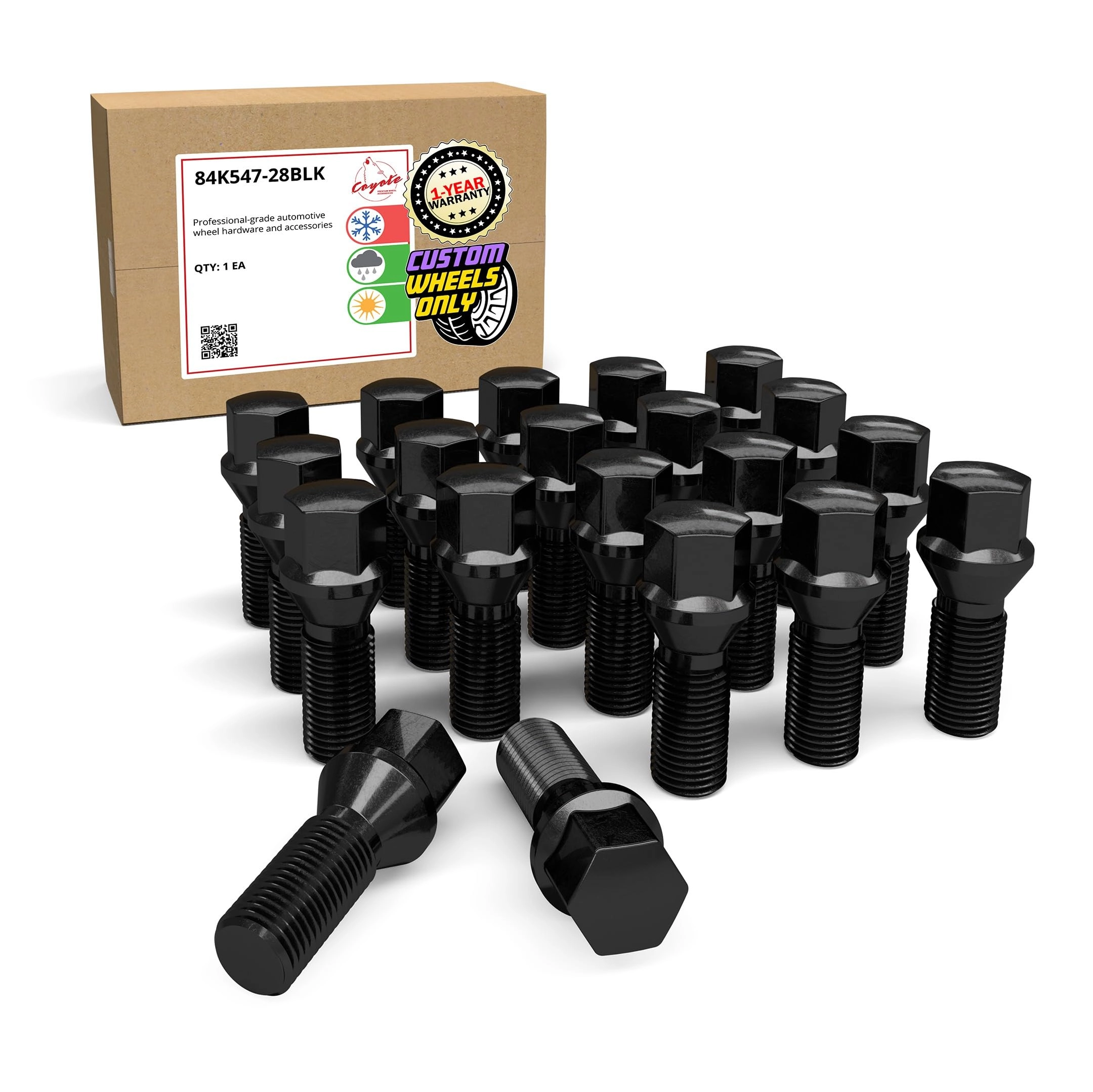 wheel accessories parts Acorn Seat Bolt - 28mm M12 x 1.5