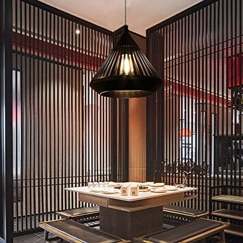 Vintage Chandeliers - Black 4-Lights Iron