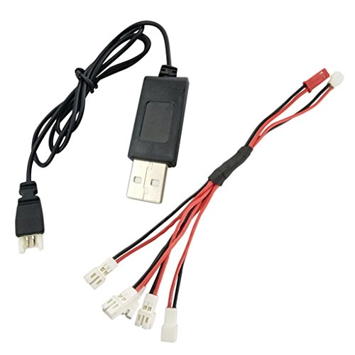 5 in 2 Li-po Battery Charging Cable - 3.7V + USB 2.0 Charging Line