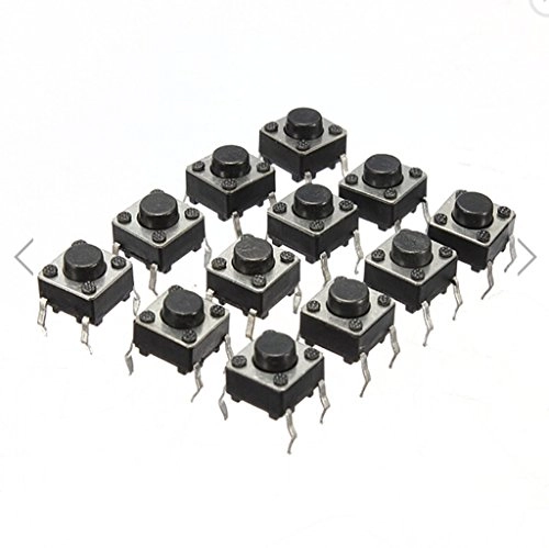 DAOKI Miniature Micro Momentary Tactile Push Button Switch - 100 pcs