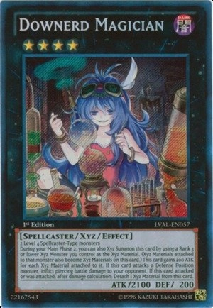 Yu-Gi-Oh! Downerd Magician LVAL-EN057 - Legacy of the Valiant 1st Edition Secret Rare