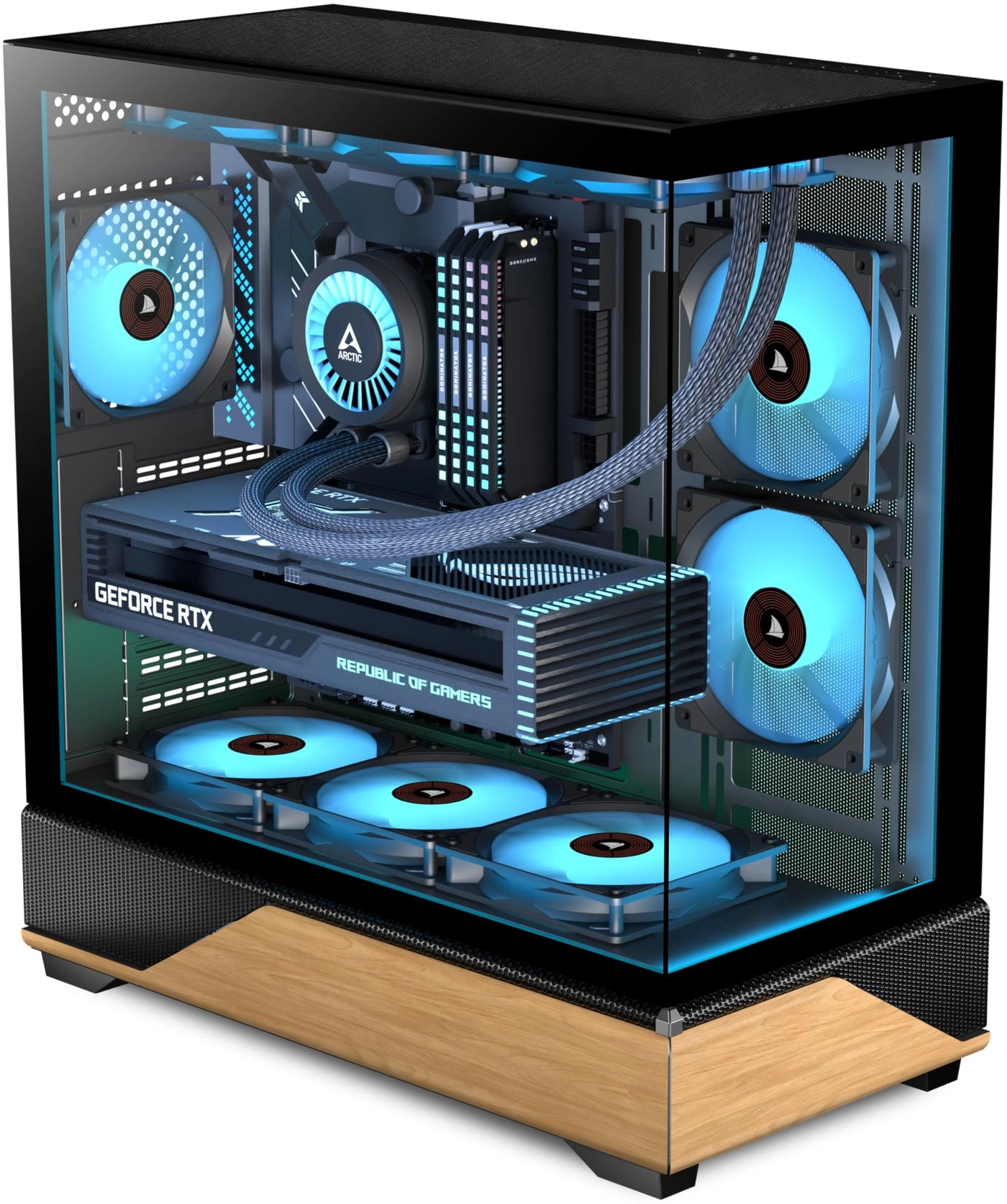 PC CASE ATX - Full-View Tempered Glass Mid Tower