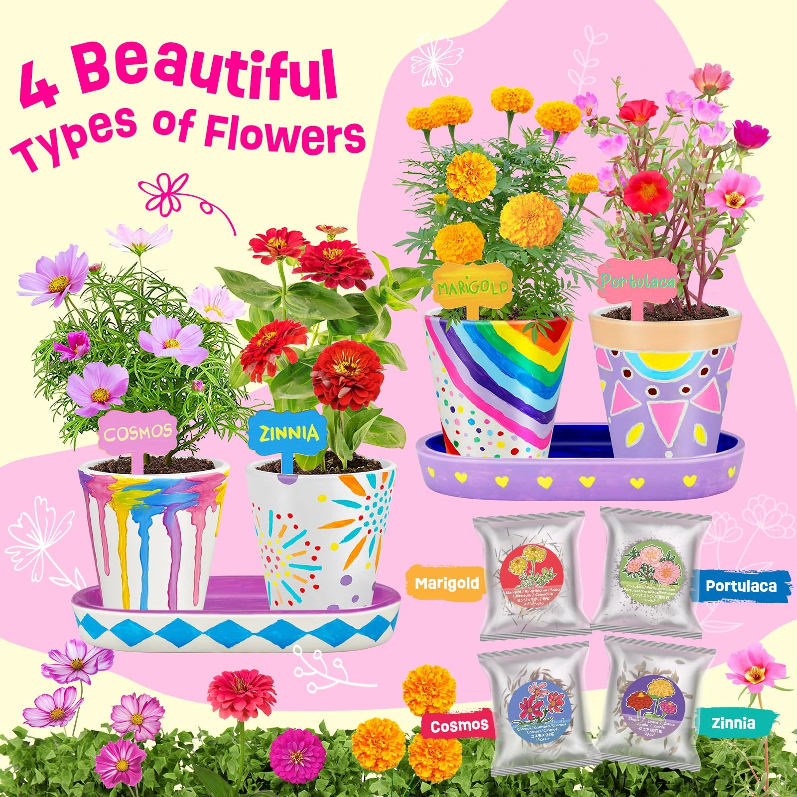 Flower Growing Kit - 4 piece(s)