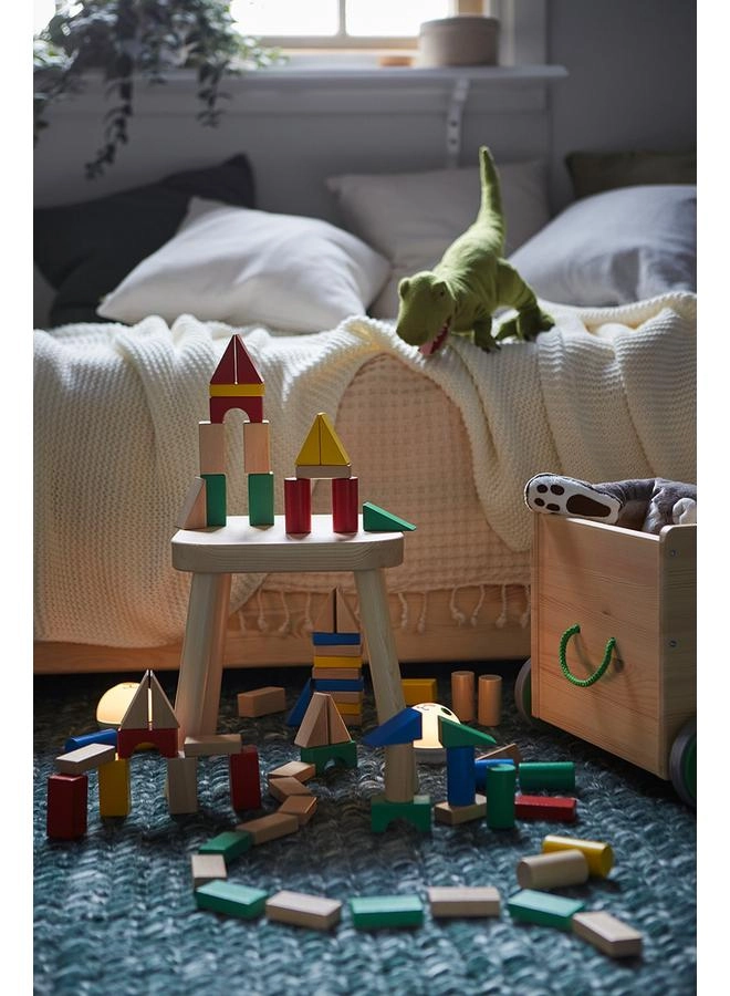 Wooden Building Block Set - 40 pcs