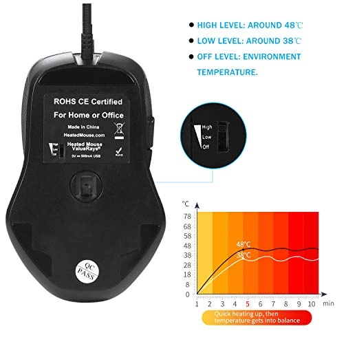 Heated Optical Mouse - USB
