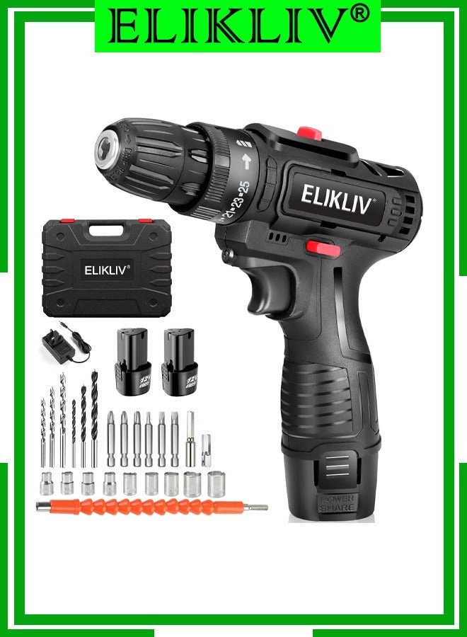 12V Cordless Drill - 1.5 Amp Hours