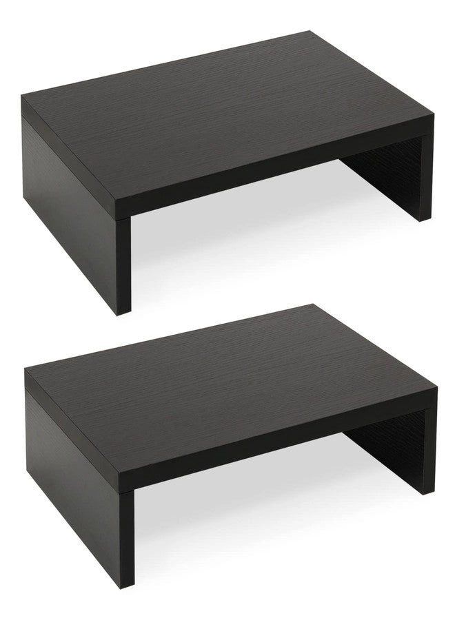 Monitor Stand Riser - White 2 Pack 2 Tier
