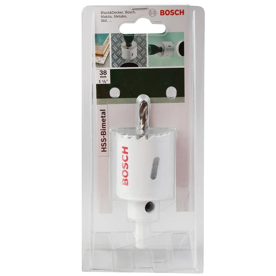 Bosch HSS Bi-Metal Hole Saw - 3.8 cm wood and metal