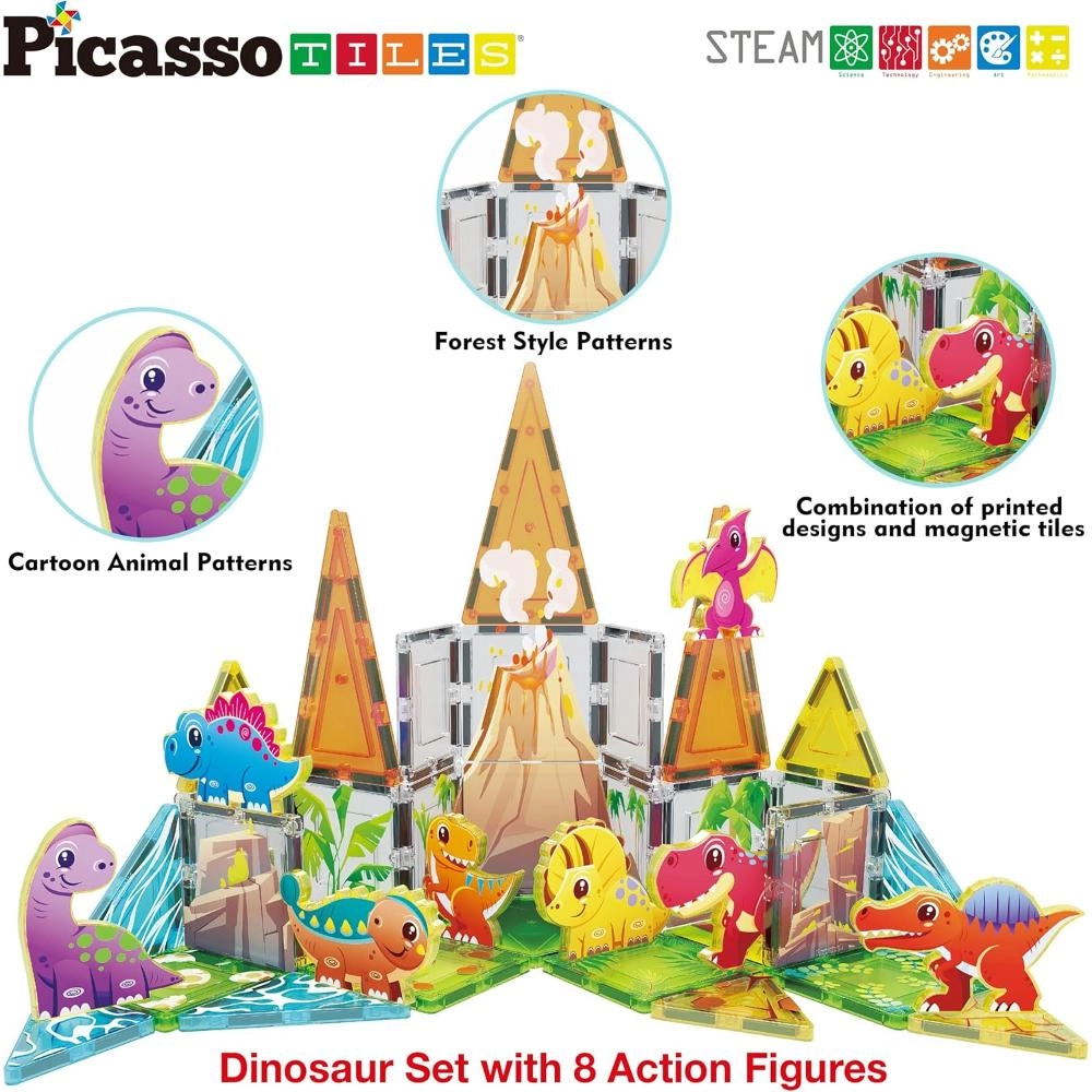 Magnetic Dinosaur Set - 38 pcs