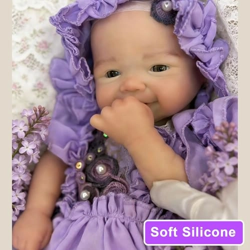 Reborn Baby Doll - 18 inch Silicone Full Body Ages 3+