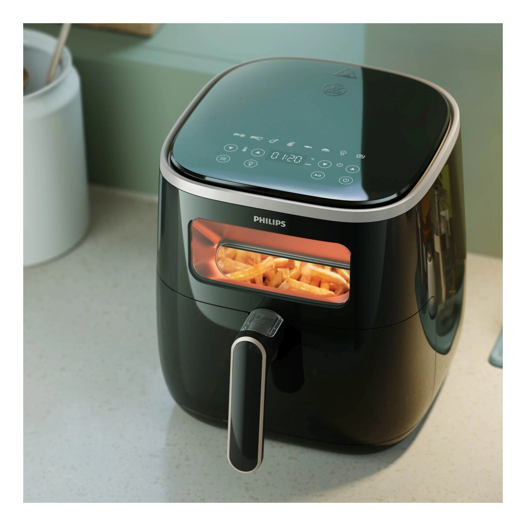 Air Fryer HD9257/80 - RapidAir Technology See Through Cooking Window