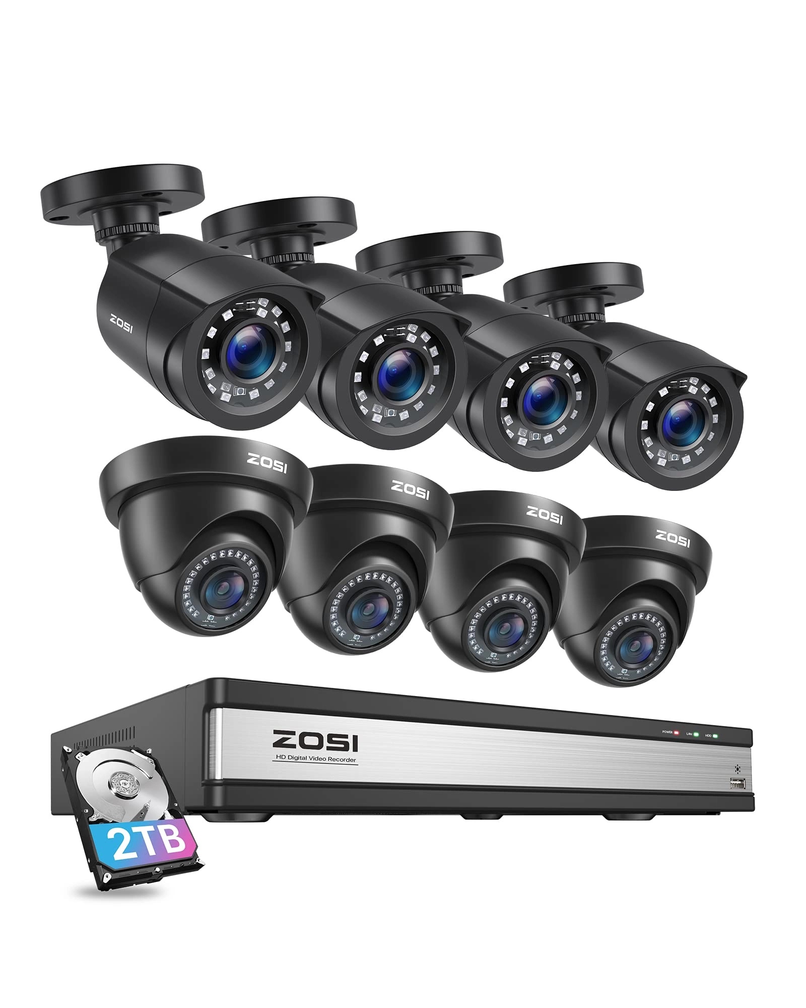 Zosi 16JK-231B8-20-US - 2TB 16 channels