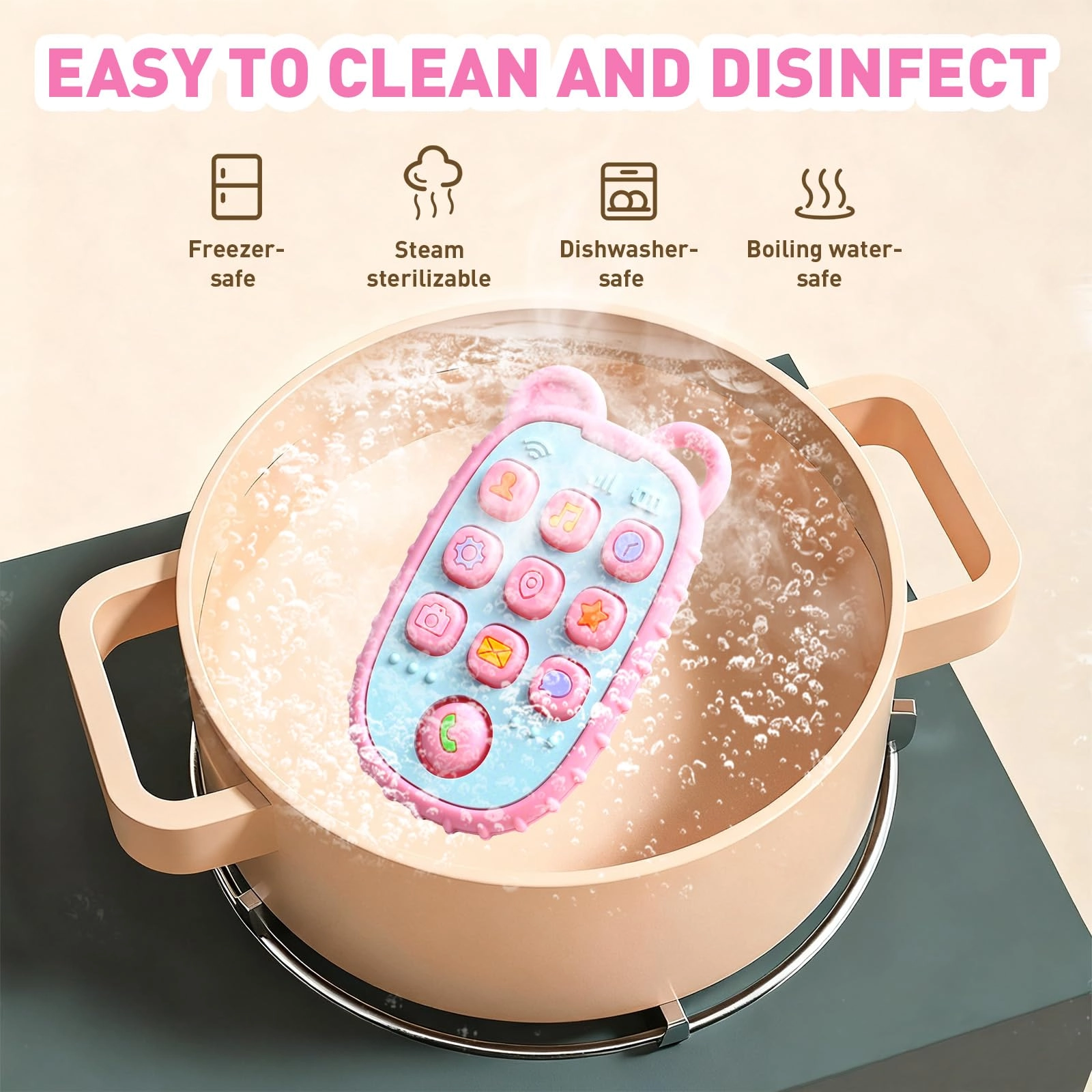 Phone Press Teether - Silicone